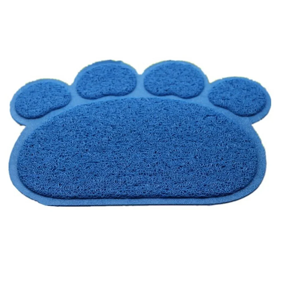 Non-Slip Cat Litter Mat Paw Shape Pet Dog Cat Puppy Kitten Dish Bowl Food Water